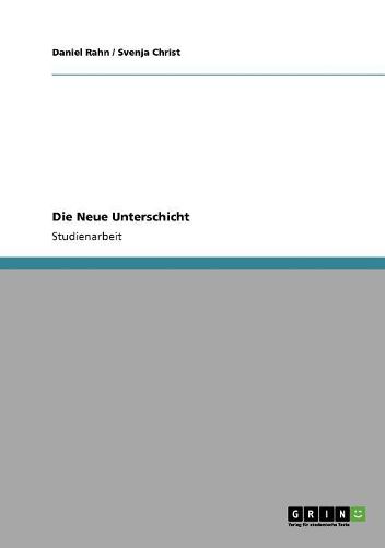 Cover image for Die Neue Unterschicht