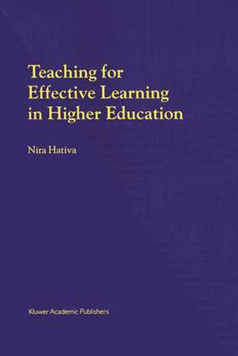 Cover image for Teaching for Effective Learning in Higher Education