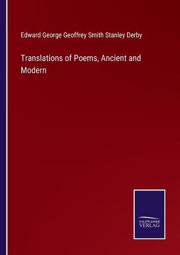 Cover image for Translations of Poems, Ancient and Modern