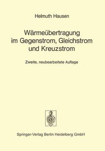 Cover image for Warmeubertragung im Gegenstrom, Gleichstrom und Kreuzstrom