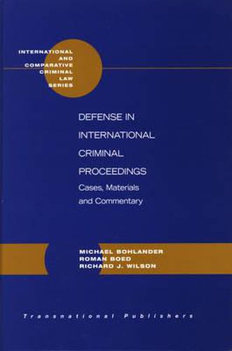 Cover image for Defense in International Criminal Proceedings