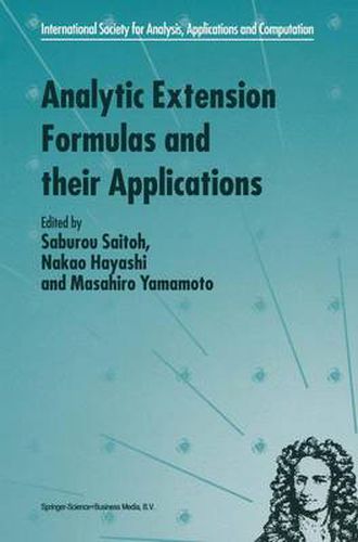 Cover image for Analytic Extension Formulas and their Applications