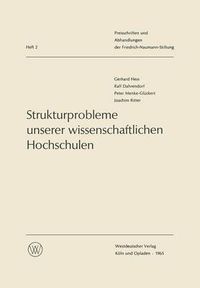 Cover image for Strukturprobleme Unserer Wissenschaftlichen Hochschulen