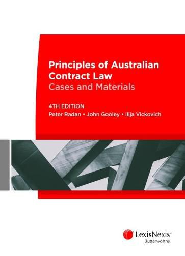 Cover image for Principles of Australian Contract Law: Cases and Materials