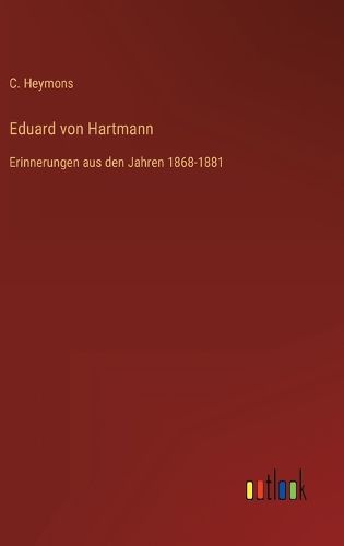 Cover image for Eduard von Hartmann