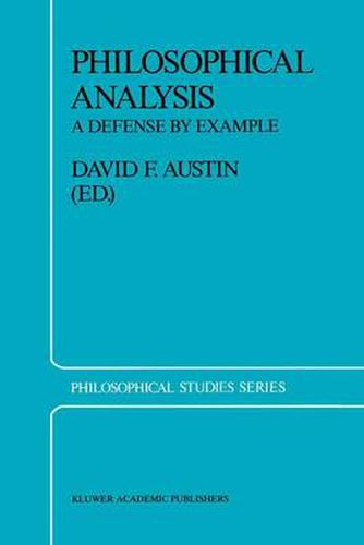 Cover image for Philosophical Analysis: A Defense by Example