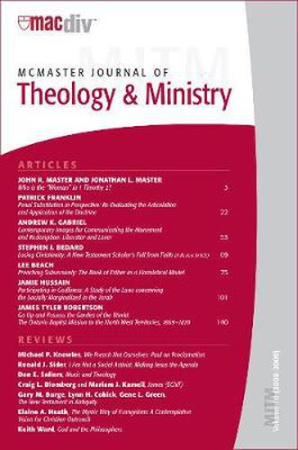 Cover image for McMaster Journal of Theology and Ministry: Volume 10