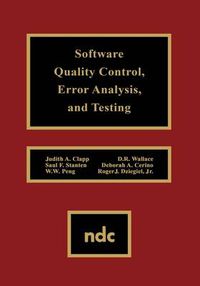 Cover image for Software Quality Control, Error, Analysis