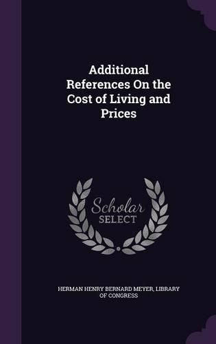 Additional References on the Cost of Living and Prices