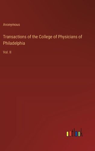 Cover image for Transactions of the College of Physicians of Philadelphia