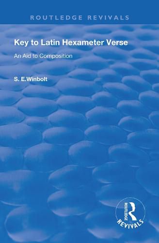 Cover image for Key to Latin Hexameter Verse: An Aid to Composition