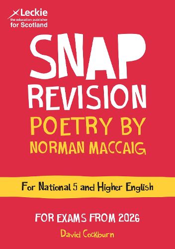 Cover image for National 5/Higher English Revision: Poetry by Norman MacCaig
