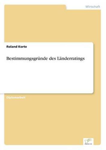 Cover image for Bestimmungsgrunde des Landerratings