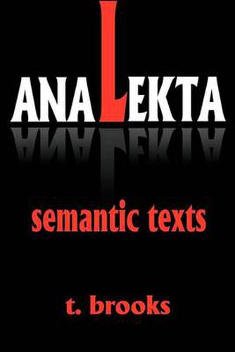 Cover image for Analekta: Semantic Texts