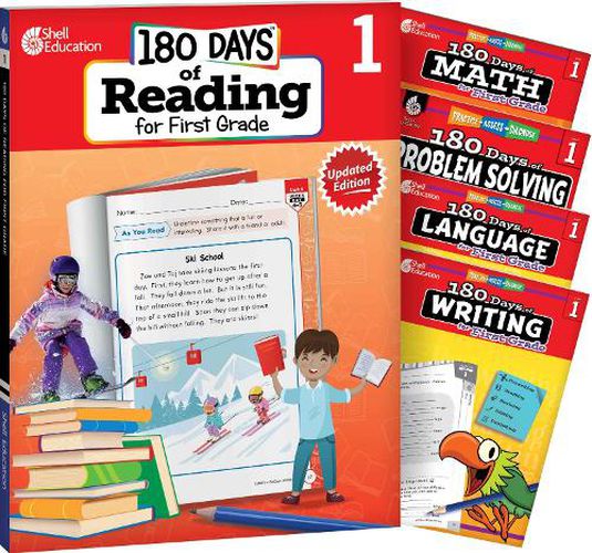 Cover image for 180 Days (TM): Reading, Math, Language, Writing, & Problem Solving for Grade 1: 5-Book Set
