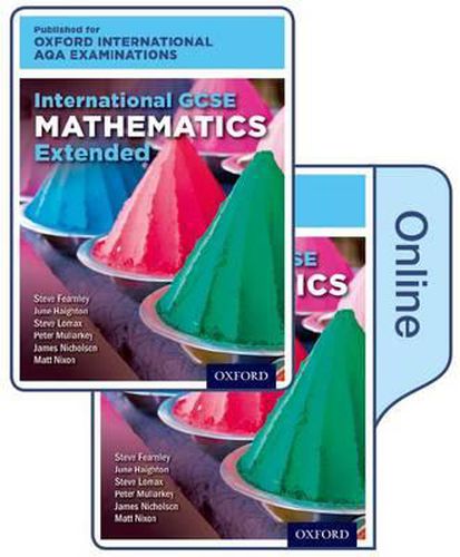 Cover image for International GCSE Mathematics Extended Level for Oxford International AQA Examinations: Print & Online Textbook Pack
