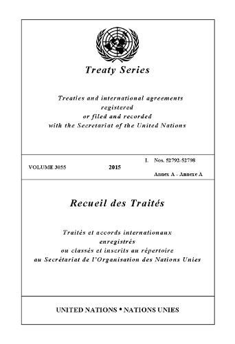 Treaty Series 3055 (English/French Edition)