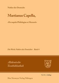 Cover image for Martianus Capella,  De Nuptiis Philologiae Et Mercurii