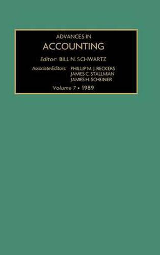 Cover image for Advances in Accounting