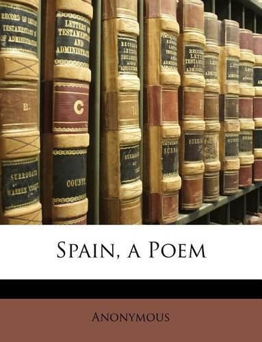 Cover image for Spain, a Poem