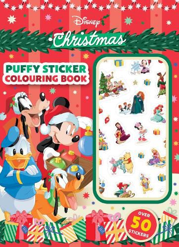 Cover image for Disney Christmas: Puffy Sticker Colouring Book