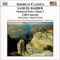 Cover image for Barber Orchestral Works Volume 2 Cello Concerto
