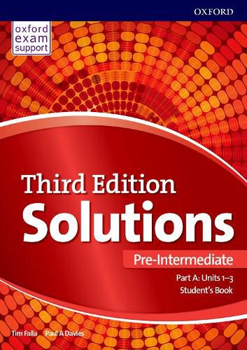 Solutions: Pre-Intermediate: Student's Book A Units 1-3: Leading the way to success