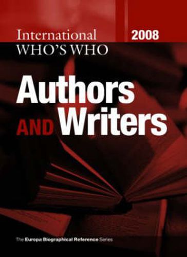 Cover image for International Who's Who of Authors & Writers 2008