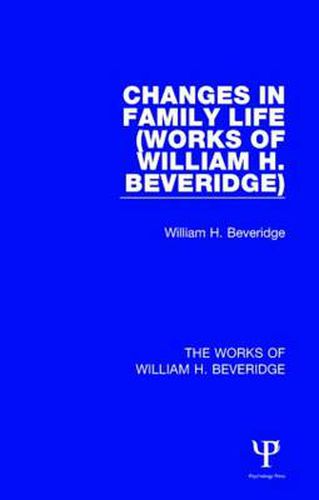 Cover image for Changes in Family Life