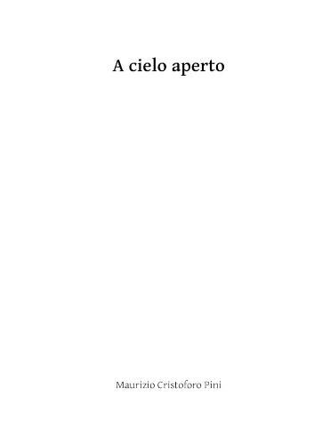 Cover image for A cielo aperto