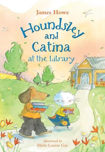 Houndsley and Catina at the Library