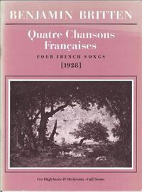 Cover image for Quatre Chansons Francaises