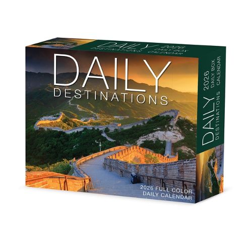 Cover image for Daily Destinations 2026 5.4 X 6.2 Box Calendar