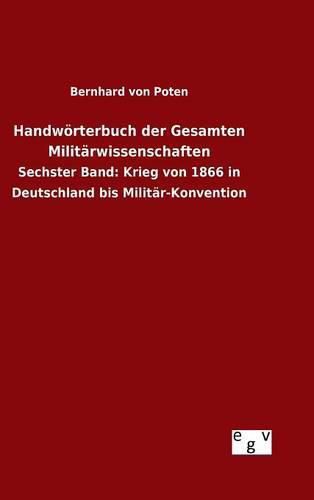 Cover image for Handwoerterbuch der Gesamten Militarwissenschaften