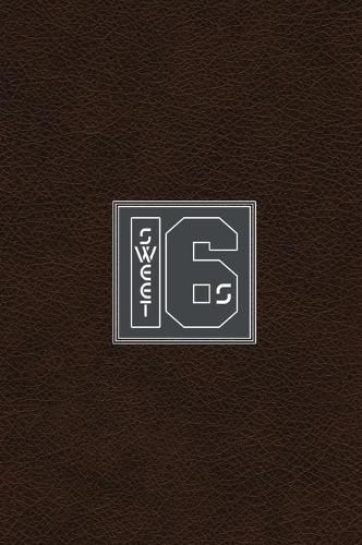 Cover image for Sweet 16s: Songwriting Journal Hardcover Rap Notebook Journal For Rappers, Lyrics and Writers - 112 pages and 7x10 Journal For Writing - Dark Leather Pattern