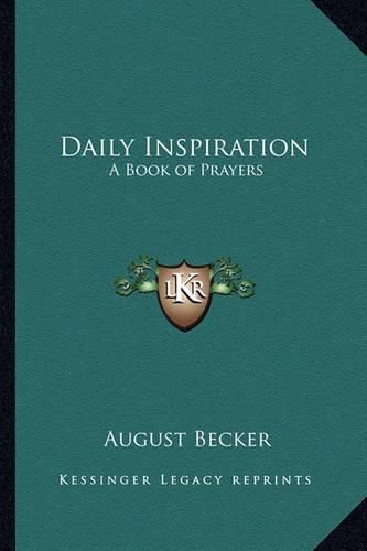 Cover image for Daily Inspiration: A Book of Prayers