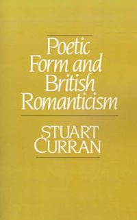 Cover image for Poetic Form and British Romanticism