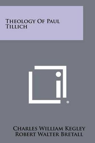 Cover image for Theology of Paul Tillich