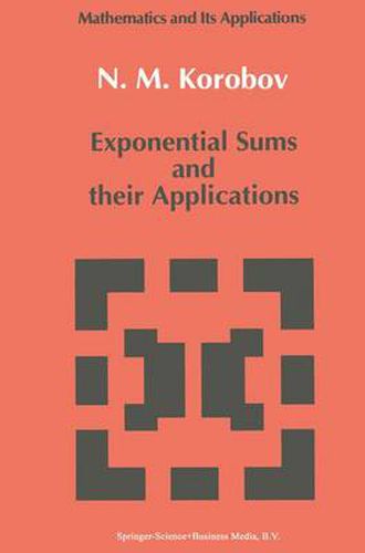 Cover image for Exponential Sums and their Applications