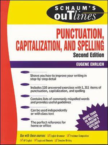 Cover image for Schaum's Outline of Punctuation, Capitalization & Spelling