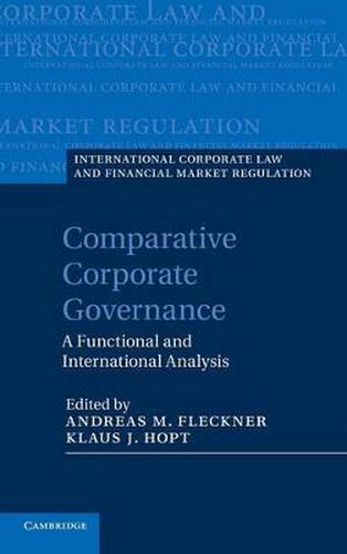 Cover image for Comparative Corporate Governance: A Functional and International Analysis