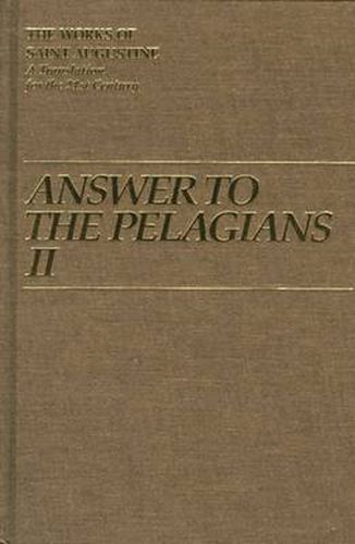 Cover image for Answer to the Pelagians