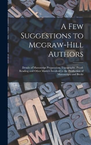 A Few Suggestions to Mcgraw-Hill Authors