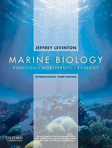 Cover image for Marine Biology: International Edition: Function, Biodiversity, Ecology