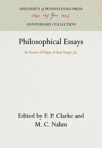 Cover image for Philosophical Essays: In Honor of Edgar Arthur Singer, Jr.