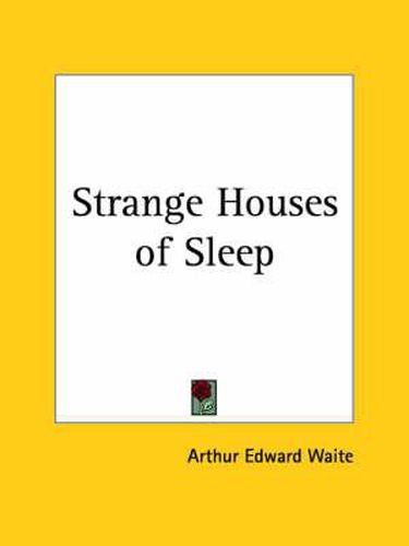 Cover image for Strange Houses of Sleep (1906)