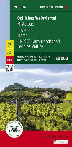 Eastern Weinviertel Hiking, Cycling and leisure map