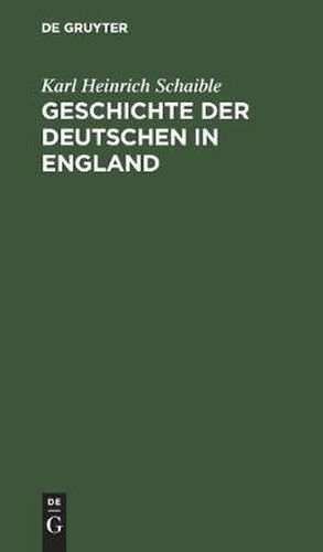 Geschichte der Deutschen in England