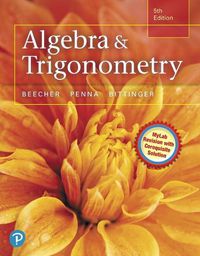 Cover image for Algebra and Trigonometry