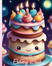 Cover image for Cute Cake Coloring Book